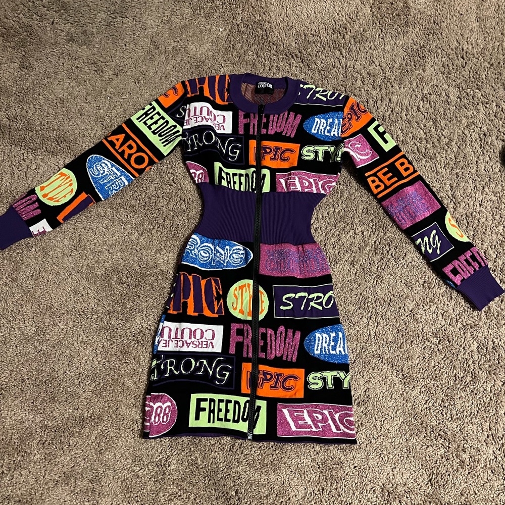 Versace dress 1 wear still like new